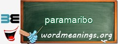 WordMeaning blackboard for paramaribo